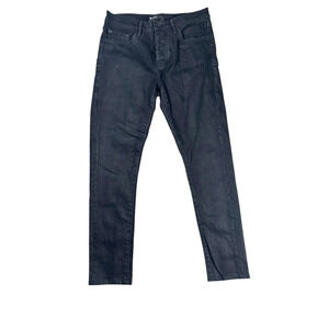 Purple Brand Jeans Mens Size 30x27 Black P001 Slim Button Fly Stretch Denim